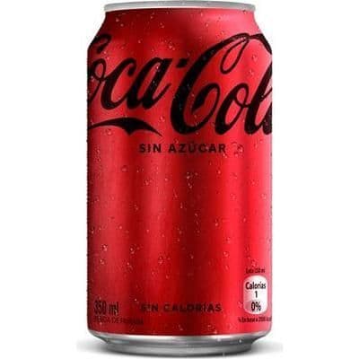 Coca Cola Zero lata 354 ml.