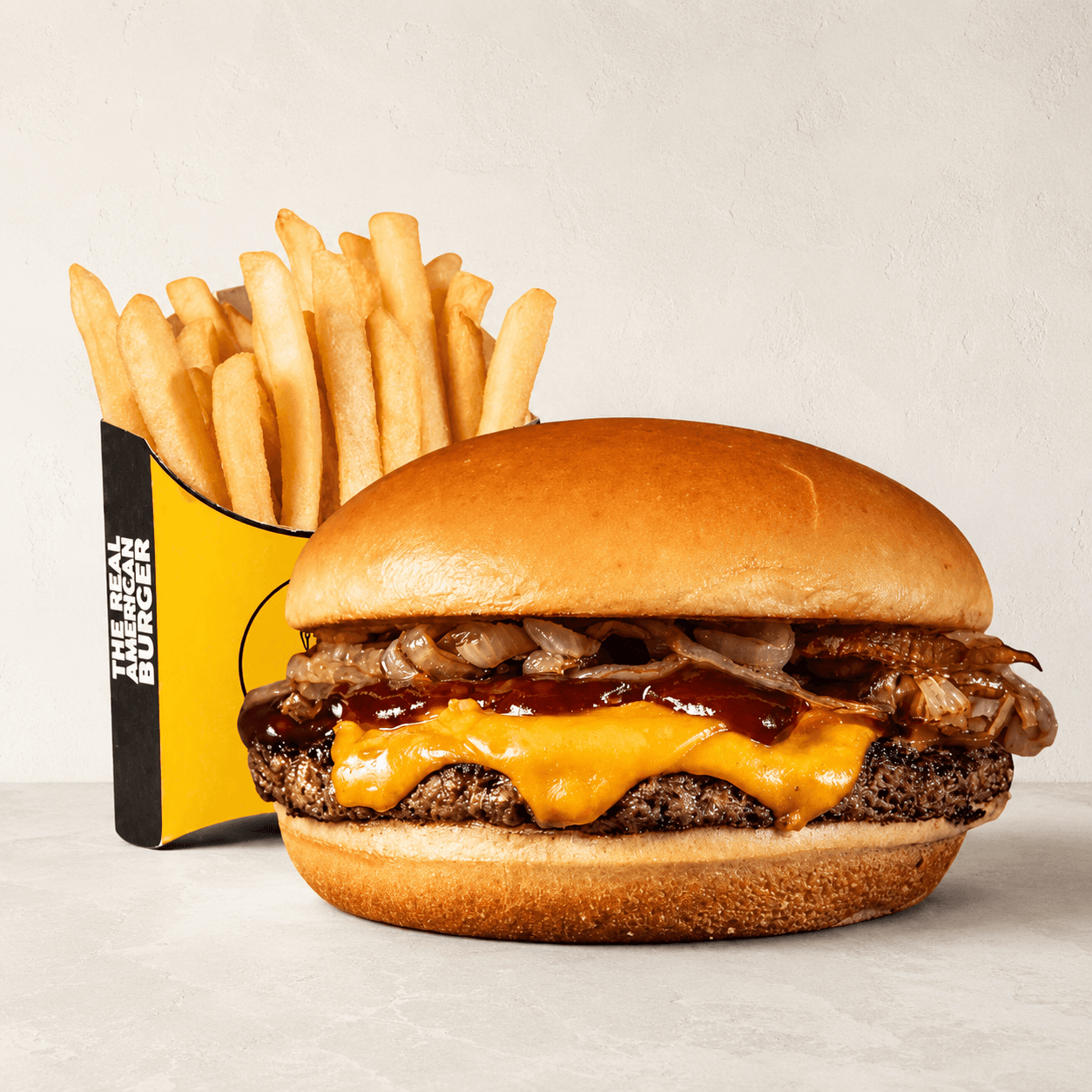 40% OFF. BBQ ONION SIMPLE + PAPAS FRITAS