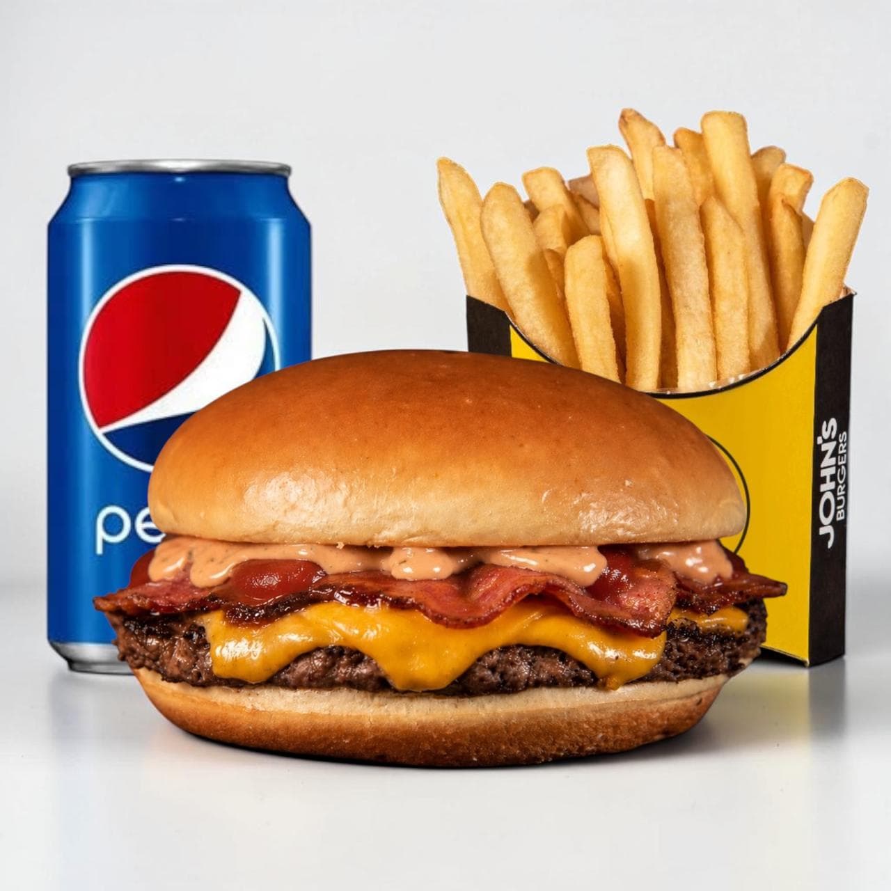 Golden simple + papas peq. + Pepsi